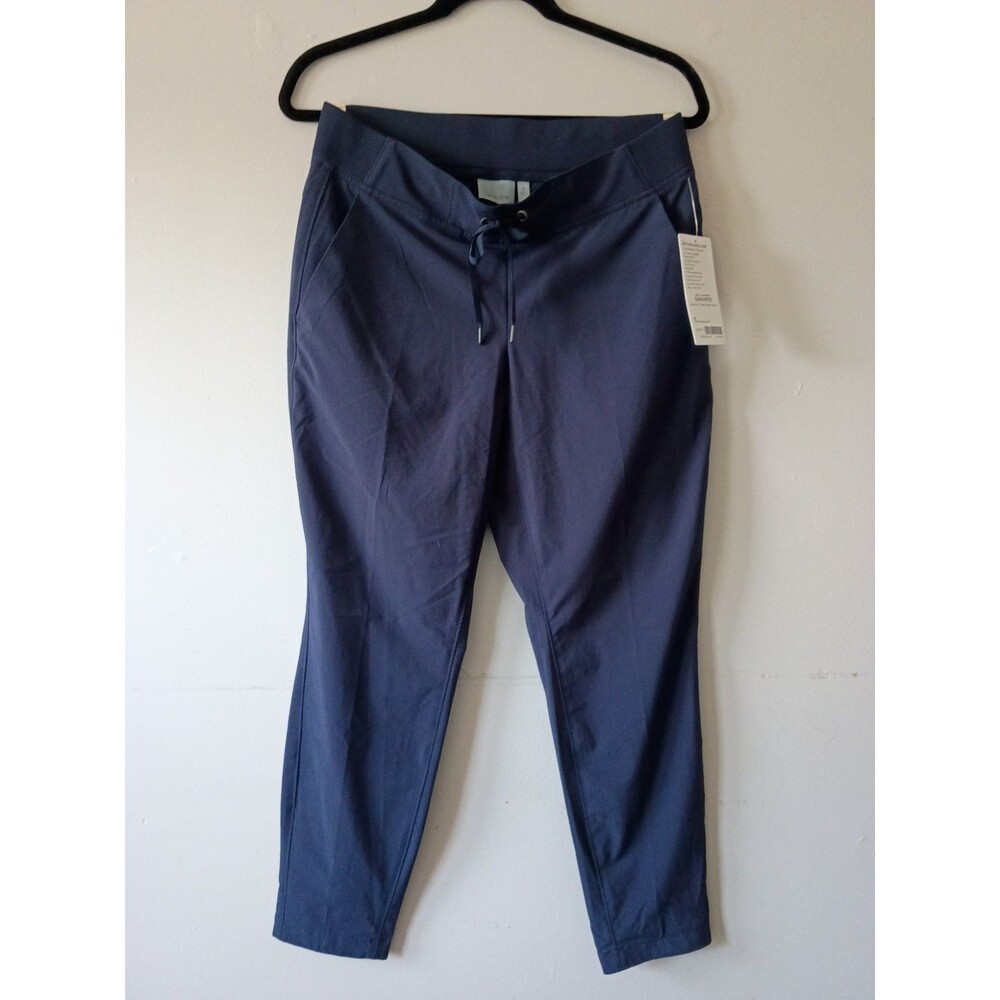 Athleta Midtown Ankle Pant - Navy Blue UPF 50 Sun Protection Athleticwear Size 8